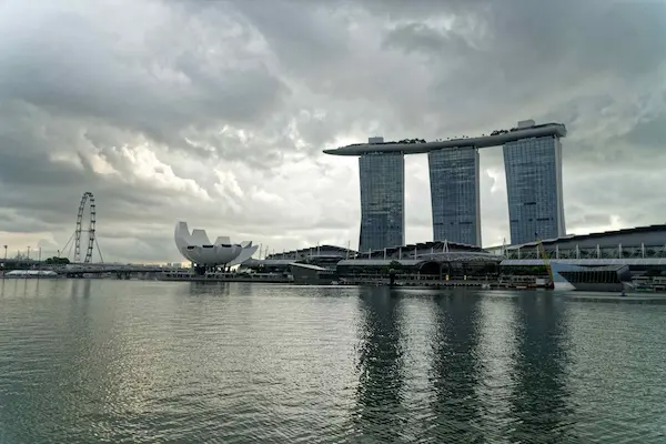 Marina Bay Sands and Singapore Flyer